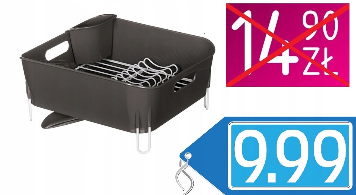 Tucano Afdruiprek Keuken - Wit Grijs - 37x33x17cm