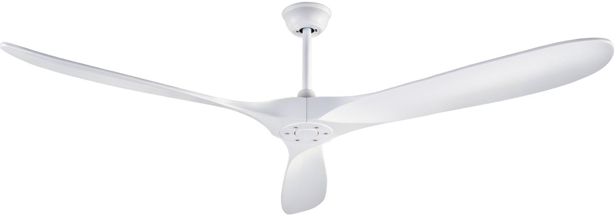 COVREO Plafondventilator 182,3 cm wit hout, 3 bladen met afstandsbediening