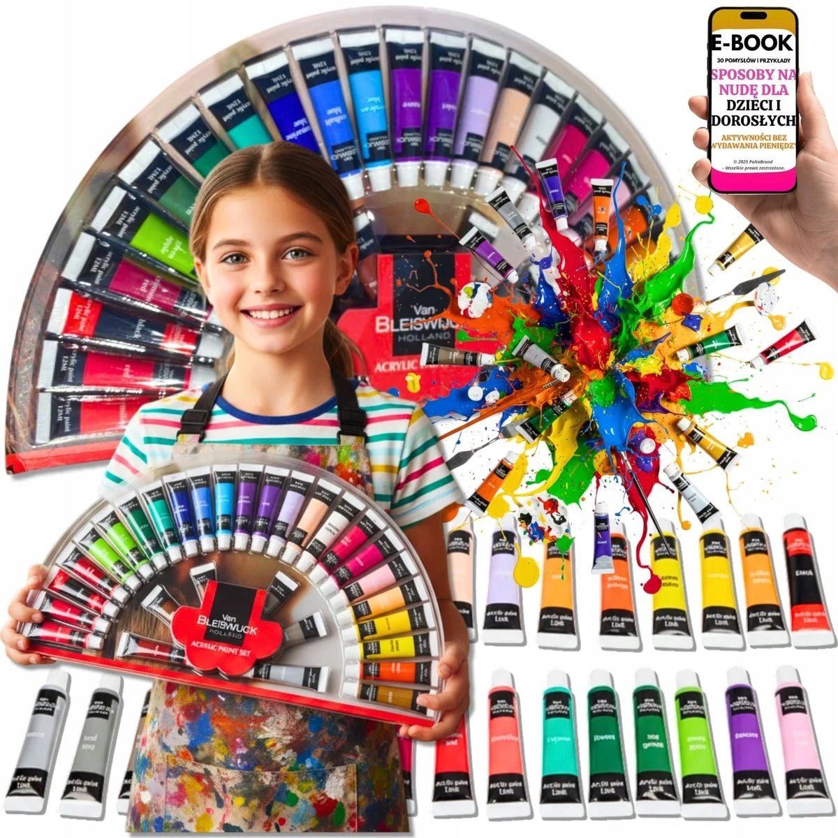 Acrylvernisset 30 kleuren - Artistiek Schilderen, Sneldrogend