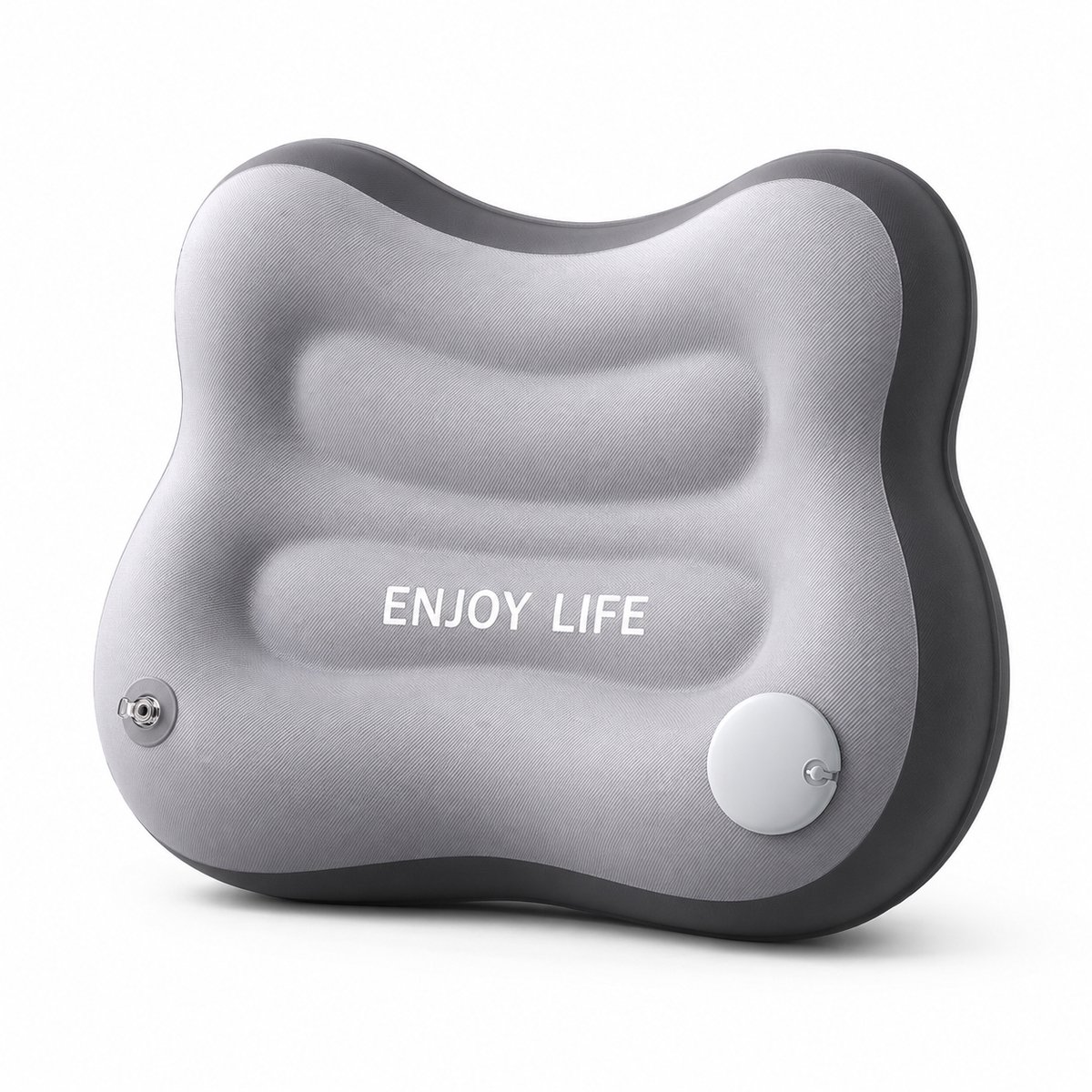 Gloovon® Ergonomisch Lendekussen - Opblaasbaar Rugkussen voor Vliegtuig, Auto & Kantoor - Verstelbare Onderrugsteun - Compact voor Onderweg