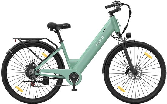 SmartAI C1 28 inch Elektrische Fiets - 250W Motor - 36V 13Ah Accu - Bereik tot 80km - Shimano 7-Snelheden - Max 25km/u - - Verende Voorvork -Elektrische stadsfietsen -Groente — afbeelding 2
