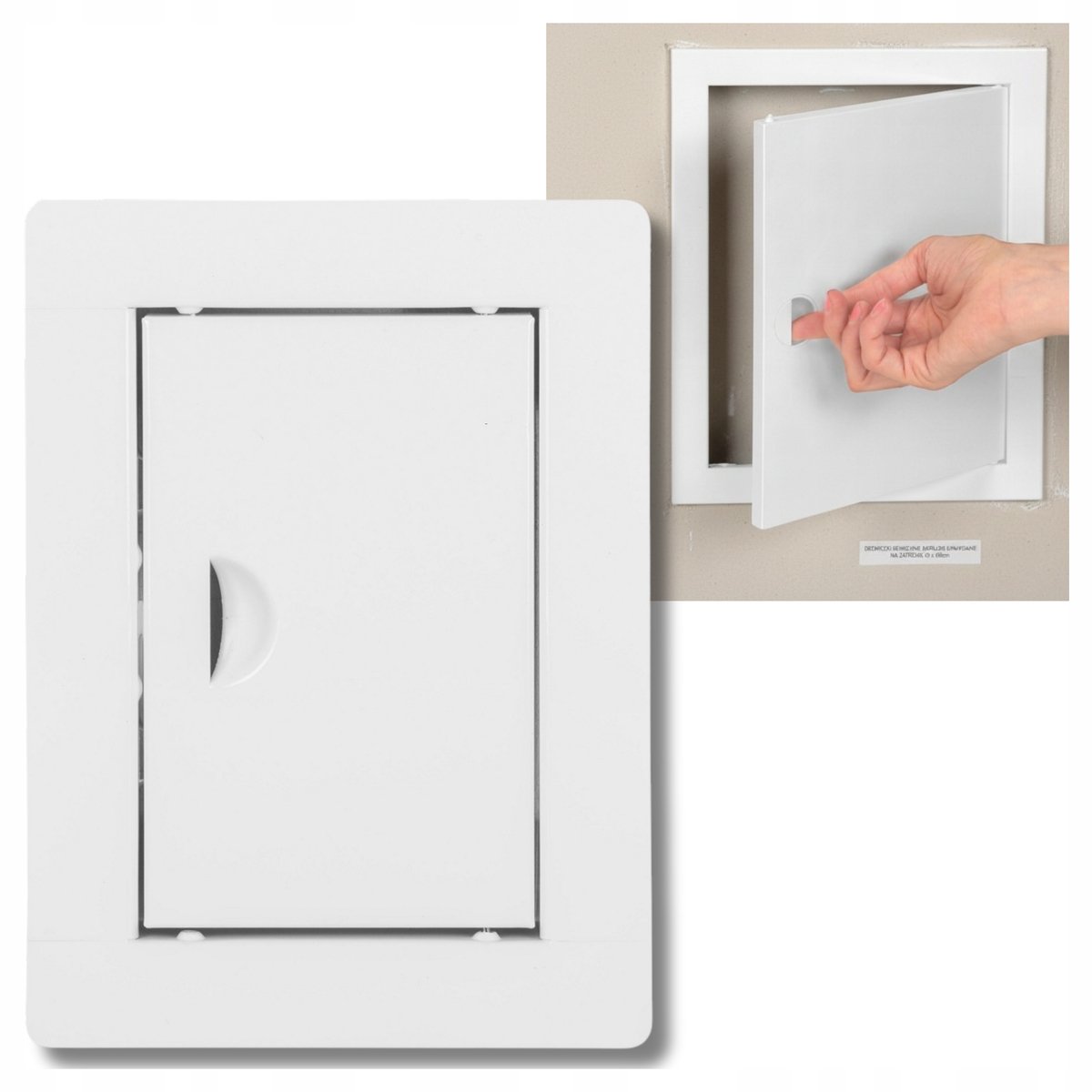 Witte Metalen Luik 10x15cm - Universeel & Gemakkelijk te Openen