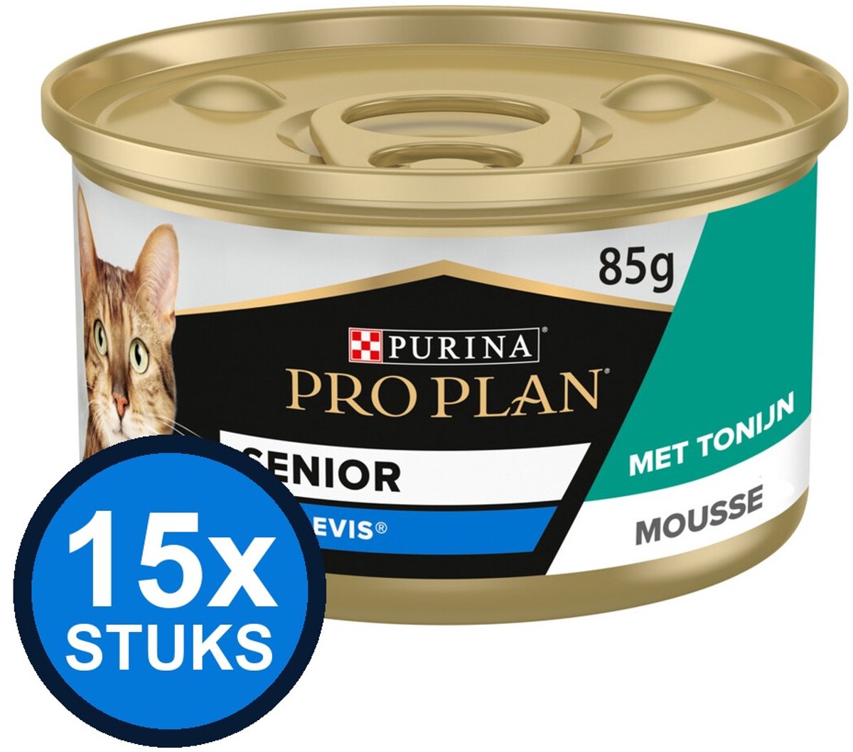 Pro Plan Pro Plan - Cat Mousse Senior 7+ Tonijn - Kattenvoer Natvoer - 85 g