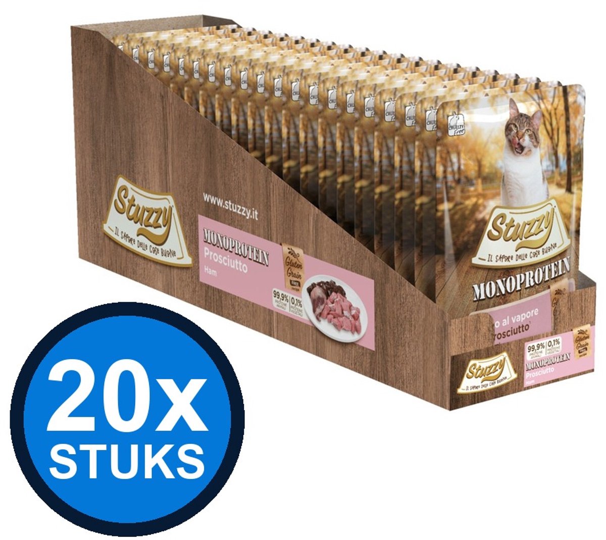 Stuzzy Stuzzy Kat Monoprotein ham 85gr