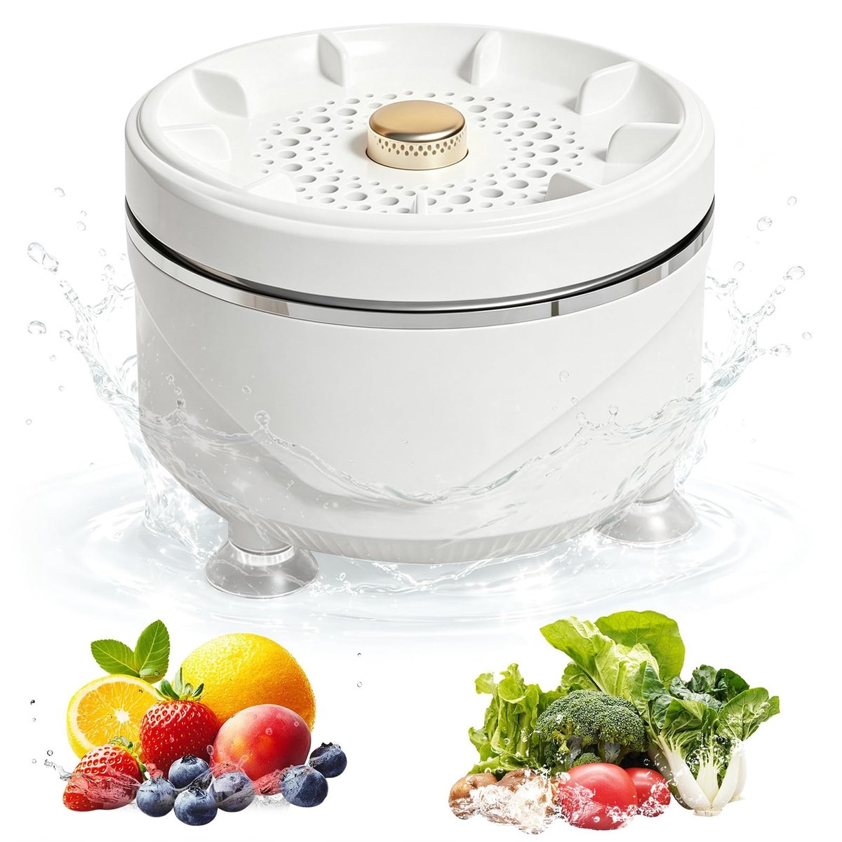SolidKeus - Draadloze Mini-Wasmachine voor Fruit en Groenten