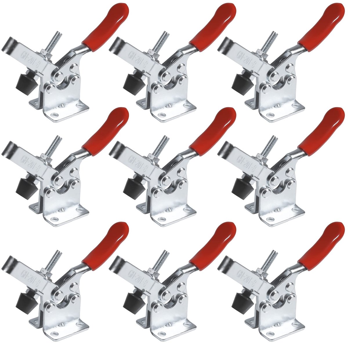 SolidKeus - Set van 10 Vertikale Toggle Klemmen voor Houtbewerking