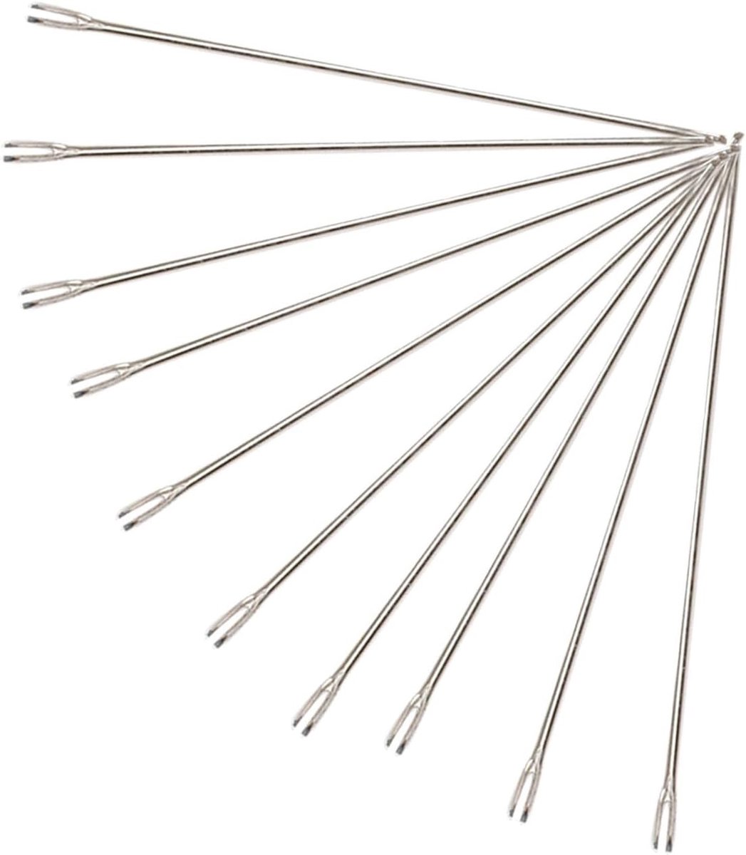 10 Stuks Naalden voor het Uittrekken van Poppenhaar, Naald voor Poppenhaar Breien en Uittrekken, Ideaal voor Poppenmaken (0.6mm)