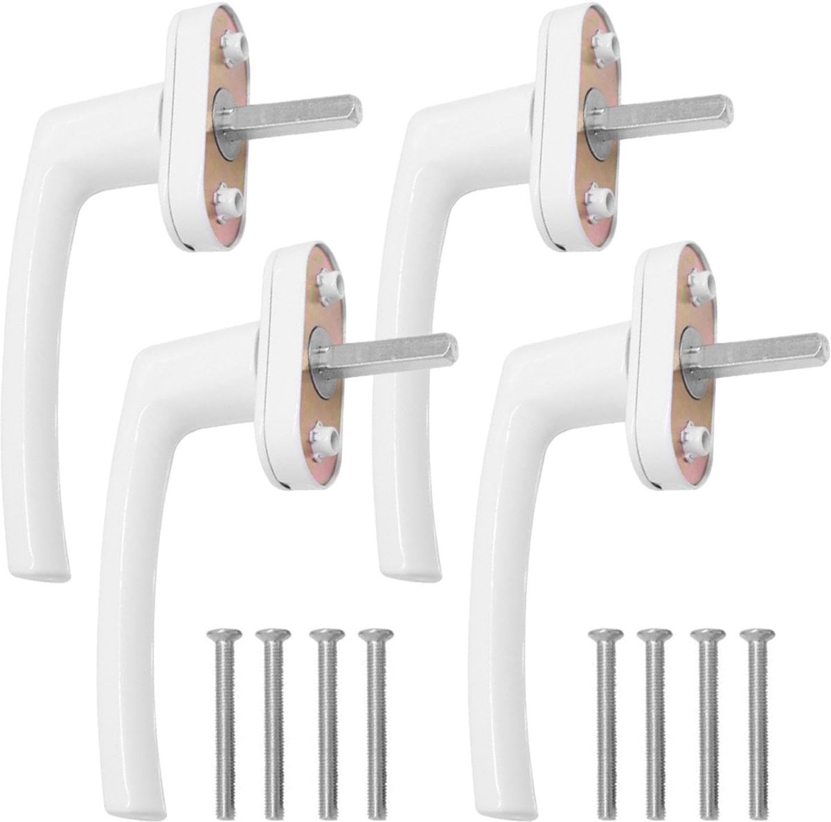 SolidKeus - Set van 4 Aluminium Raamhandles zonder Slot