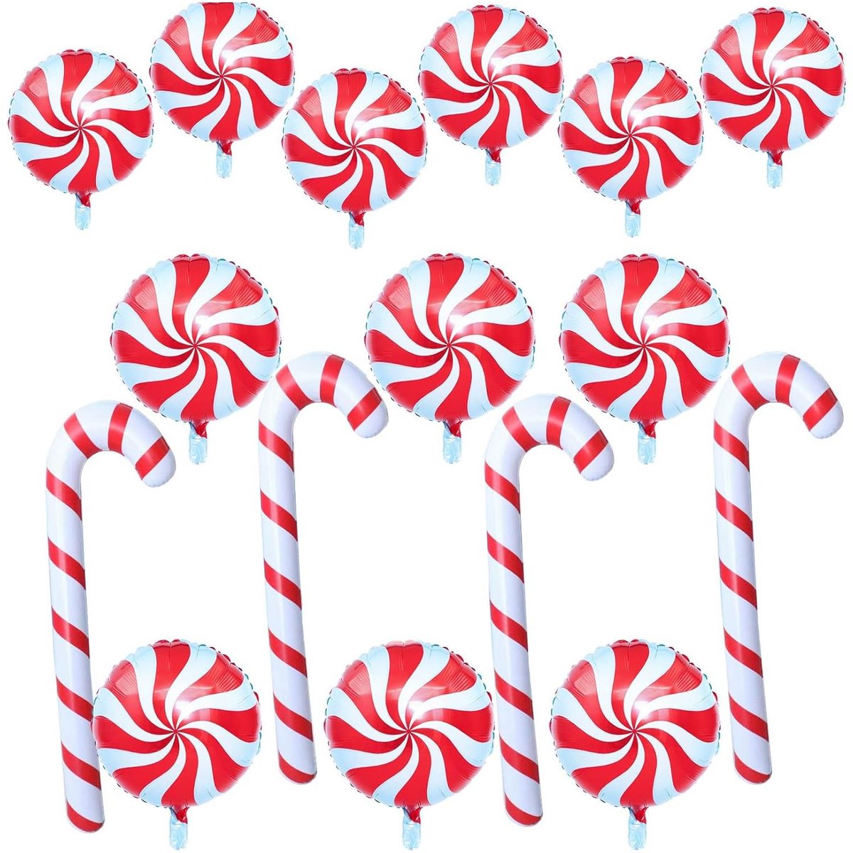 SolidKeus - Opblaasbare Snoepstokken voor Kerstdecoratie (5 stuks)