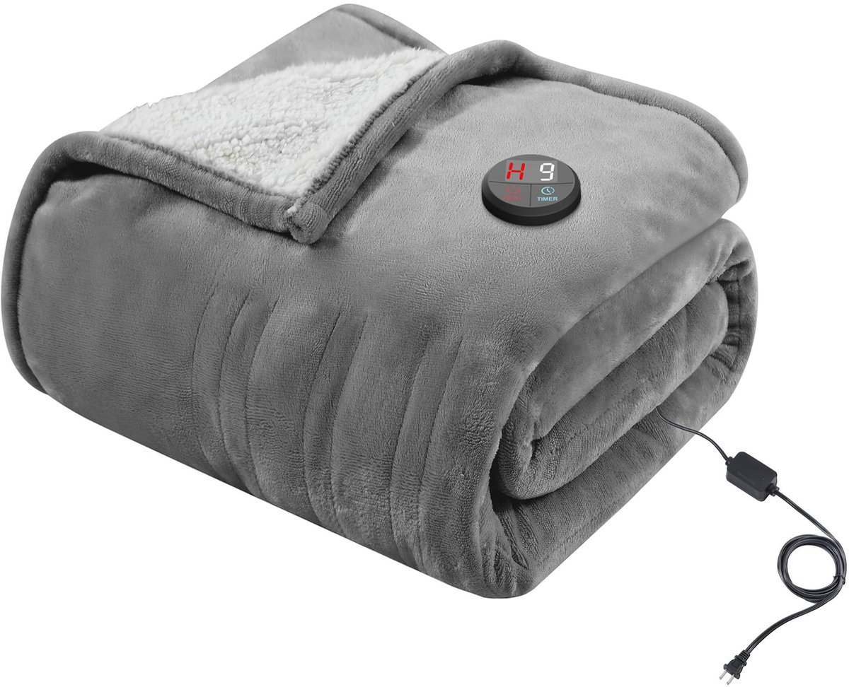Omgoods - Elektrische Dekens 130x180cm met 10 Instellingen en Timer