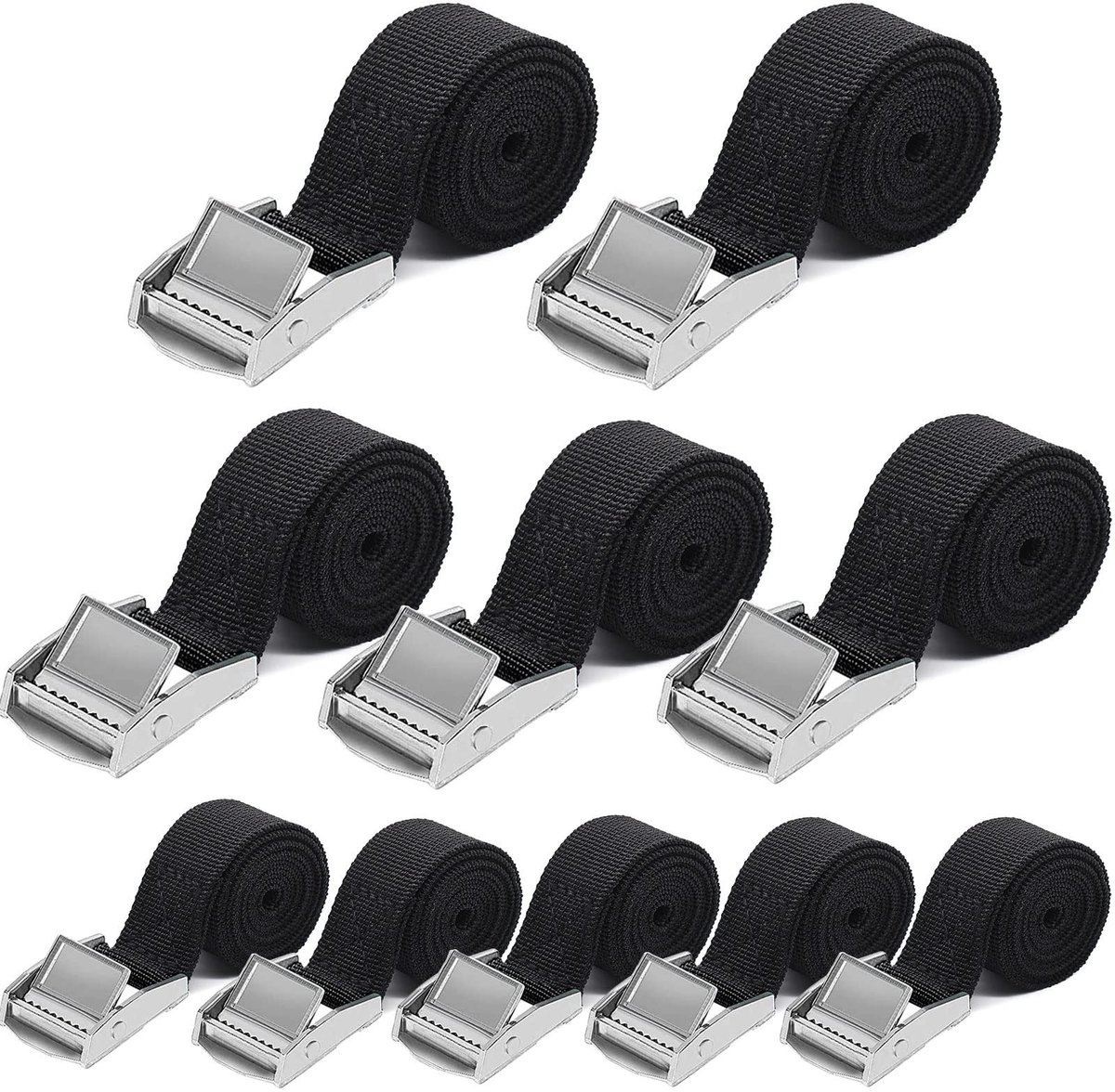 SolidKeus - Set van 10 Lashing Straps met Hoog Laadvermogen