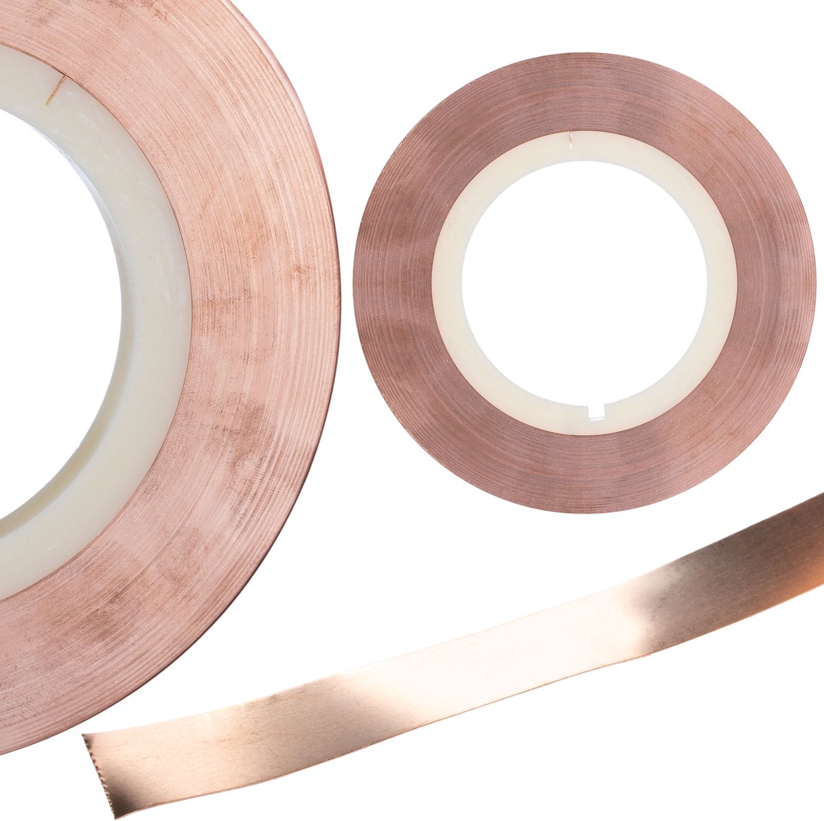 Rosfix Koperband Strip - Hooggeleidend Koper 0,15 mm - 10 mm X 1 m, Cu>99,9% - Voor Batterijlassen