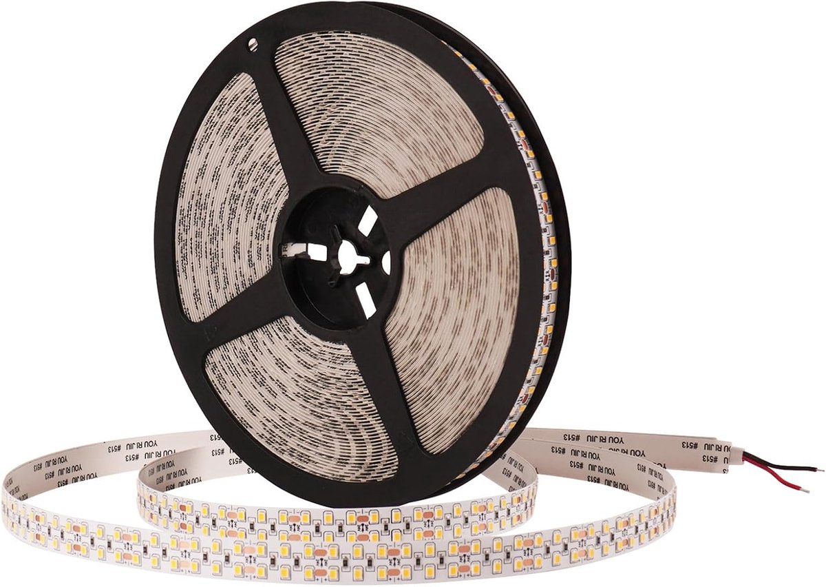 24V 4000K lichtstrip, 20m Snijdbaar LED-stroken 240LEDs/m Zelfklevende 15mm LED Tape Licht Flexibele Ledstrip voor Slaapkamer, Keuken, Home-ledverlichting, Bars(Geen Voeding)
