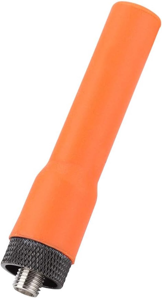 2.15 DBI BNC Female High Gain Antenna, SMA Female Dual Frequency Antenna Zachte en Flexibele Oranje Kleur Antenne voor Walkietalkie, Universeel voor Meerdere Radio's