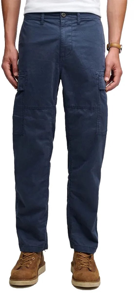 Superdry Regular Taper Cargobroek Blauw 28 / 32 Man