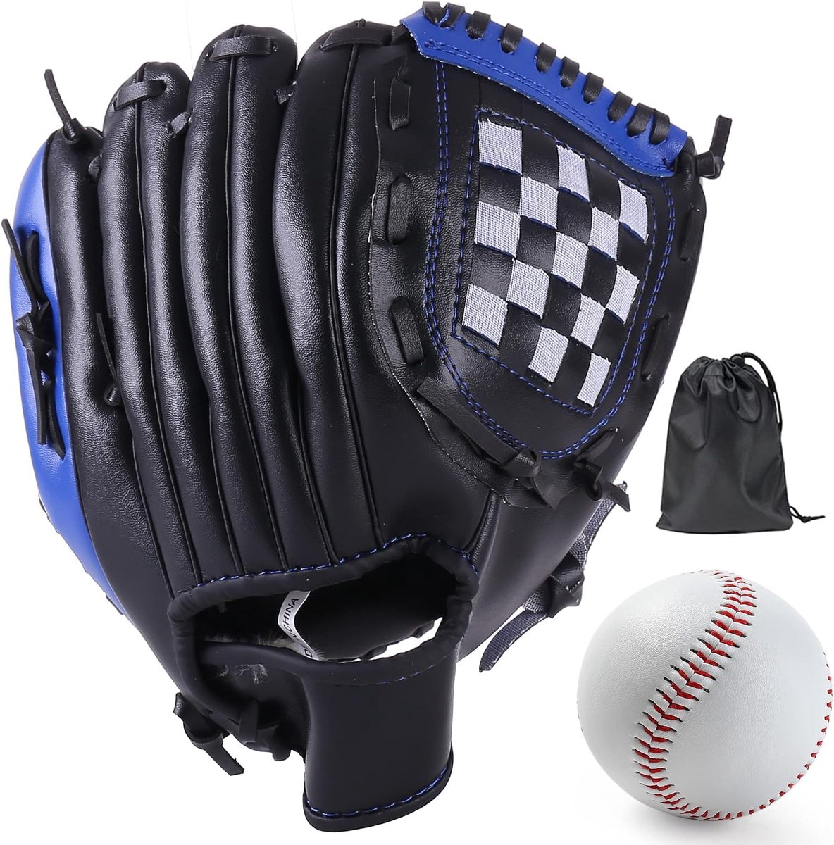 Honkbalhandschoenen - softball handschoenen met een bal, volwassenen baseball training wedstrijdhandschoen verdikt duurzaam softbalhandschoenen voor kinderen en volwassenen