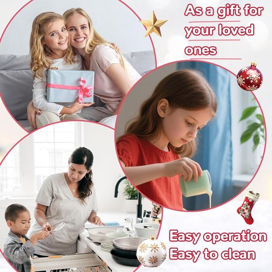2 stuks stervormige siliconen vormen voor Kerstmis, siliconen vormen, gietvormen, sterren, mini-sterhanger, gietvorm, doe-het-zelf kerstdecoratie, voor Kerstmis, Pasen, bruiloften en — afbeelding 3