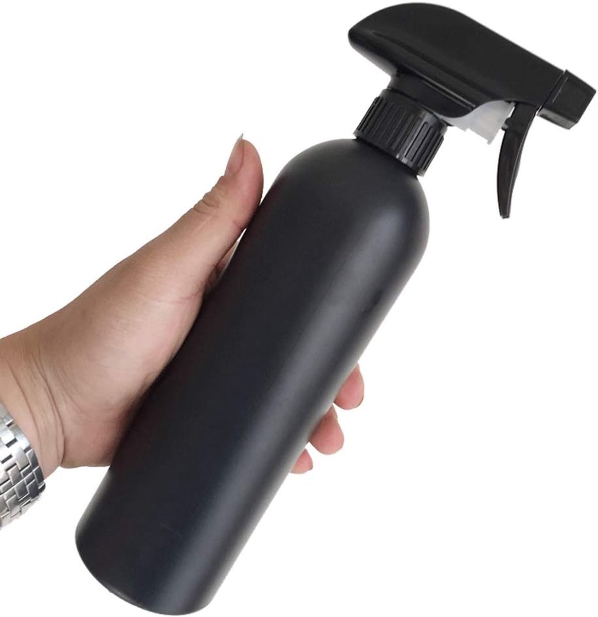 Water Spray,500ml HDPE Spuitfles Reiniging Sproeier Alcohol Spray Fles Plant Gieter, Bleek/Azijn/Wrijven Alcohol Spuitflessen, Zwart