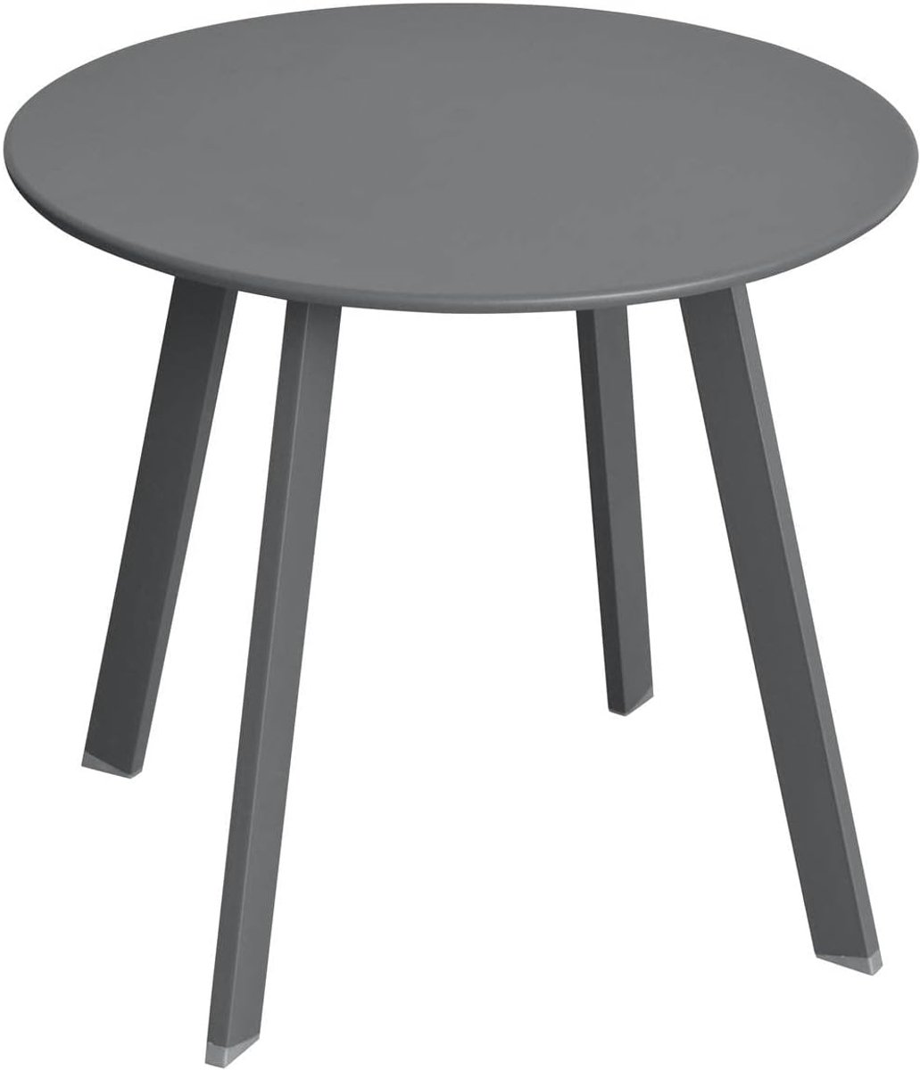 HES-149201A salontafel Saona D 50 cm grafiet, staal epoxyhars, large