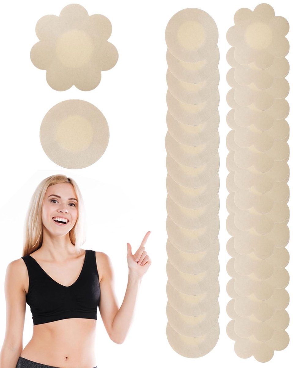 Omgoods - 100 Stuks Zelfklevende Nipple Covers voor Vrouwen