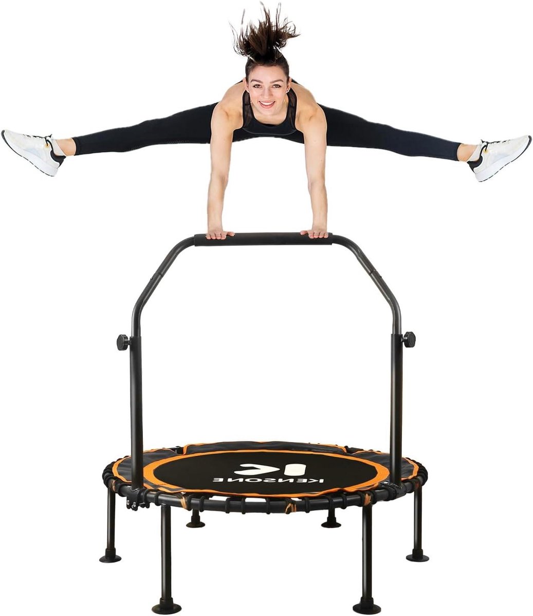Mini Trampoline - Fitness Rebounder - Indoor Training - Stille Oefening - 1016 cm - Oranje