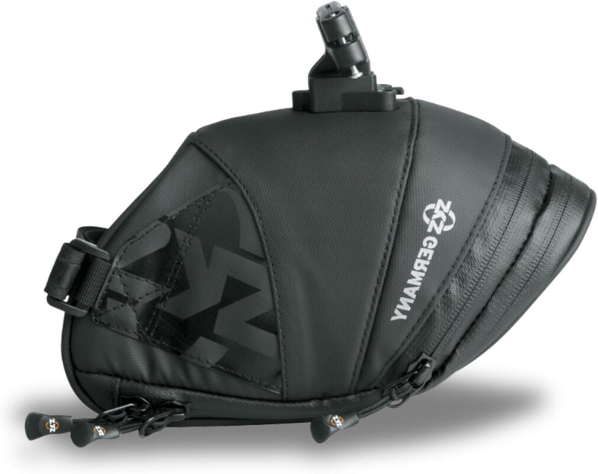 Fietstas Zadeltas - Waterafstotend - Fietsen Onderweg - Ergonomische Easy-Zip - 1.8 Liter - Zwart