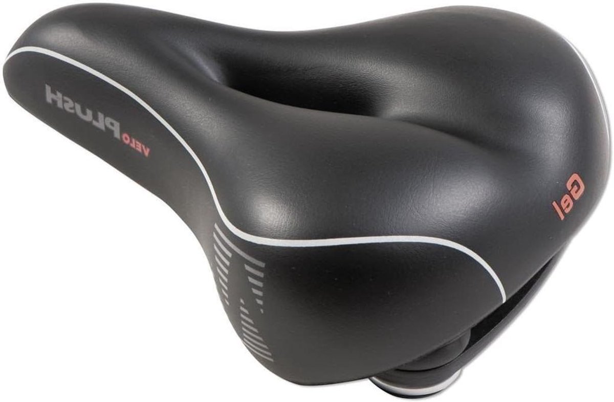 Dames Zadel - Comfort Zadel - Fiets Comfort - Softgel Vulling - 25 x 21 cm - Zwart