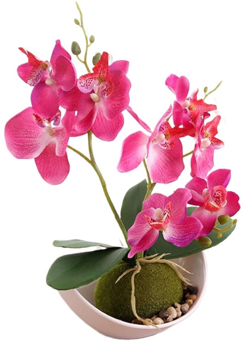Omgoods - Kunstmatige Orchidee met Witte Pot