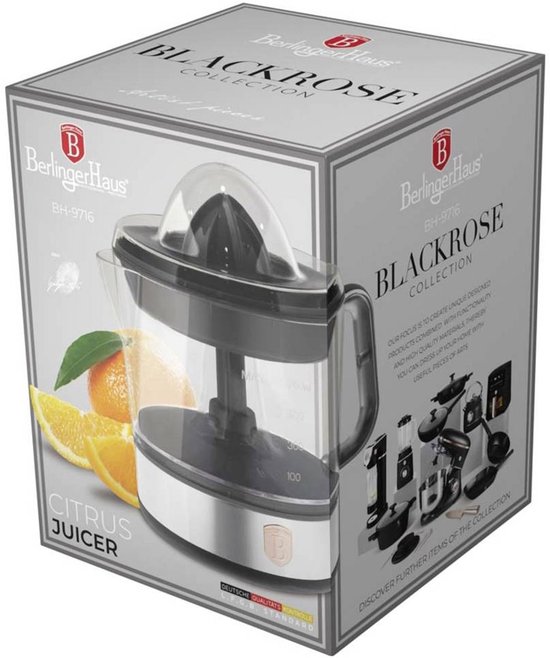 BerlingerHaus Citruspers BH9716 40 W Zwart, Roze, RVS van BerlingerHaus — afbeelding 4