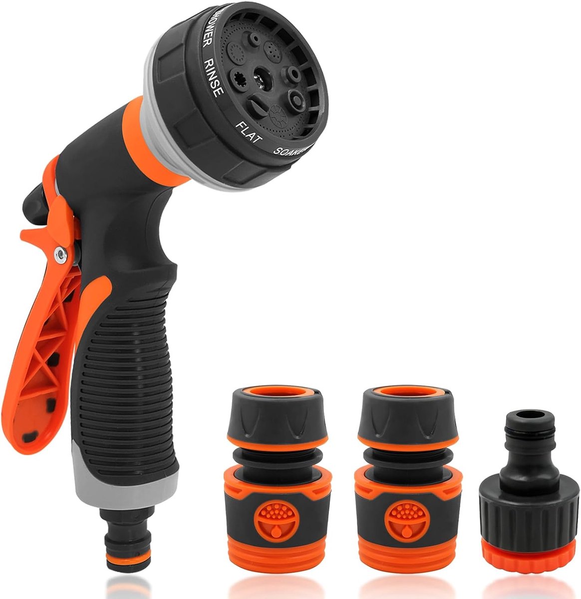 Tuindouche - handdouche - tuinspuitpistolen - instelbare waterstroom - 8 irrigatiepatronen - hogedrukhandsproeier - spuitpistool voor tuinirrigatie - huisdierdouche - autowas