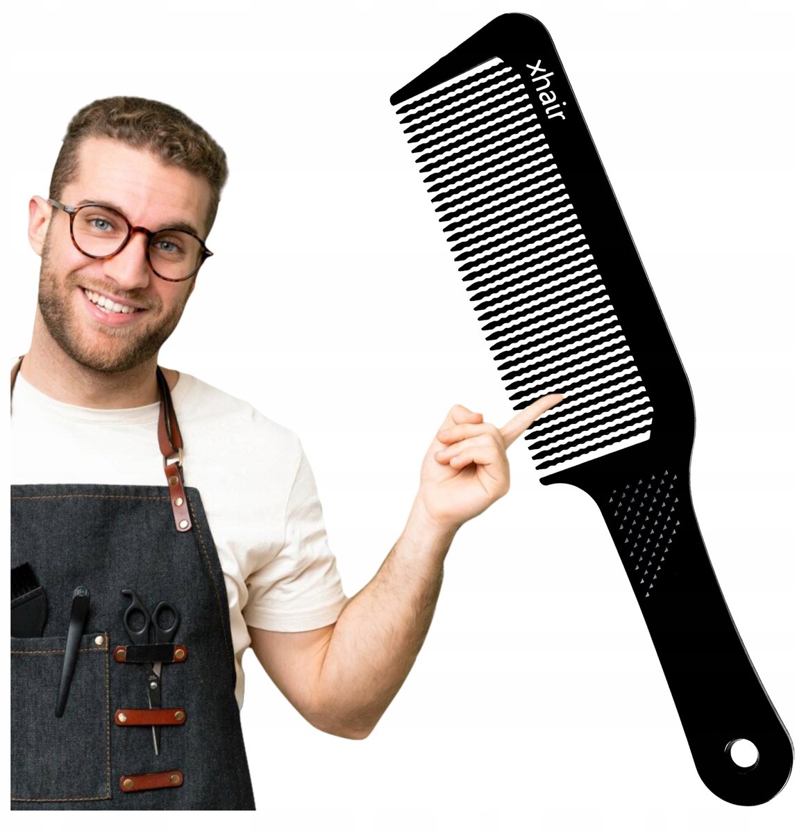 XHAIR Karper Barber Kam voor Mannen - Precisie Knippen