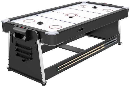 Vente-unique Draaibare 4-in-1 multifunctionele speeltafel - B203 x D111,5 x H81,3 cm - Mat zwart - SEBASTIAN van Vente-unique — afbeelding 3