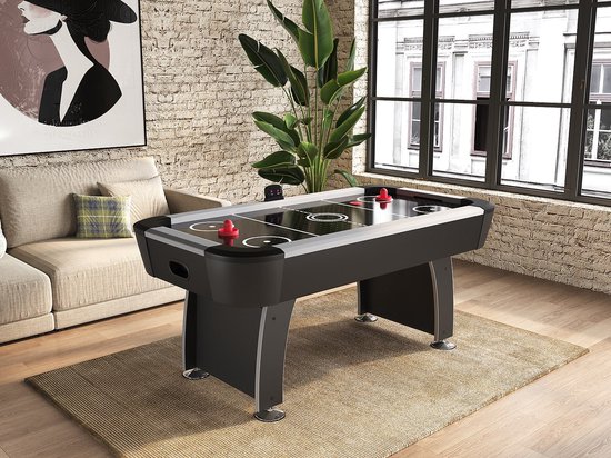 Vente-unique Air Hockey Tafel - 184 x 96,5 x 81,2 cm - Zwart - SKYLER van Vente-unique — afbeelding 2