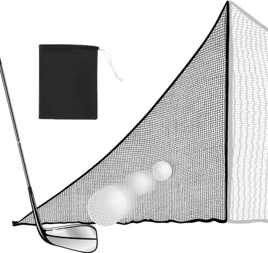 Golf Oefennet - Golf Net - Swing Training - UV-bestendig - 7x7ft - Grijs van GOLF — afbeelding 5