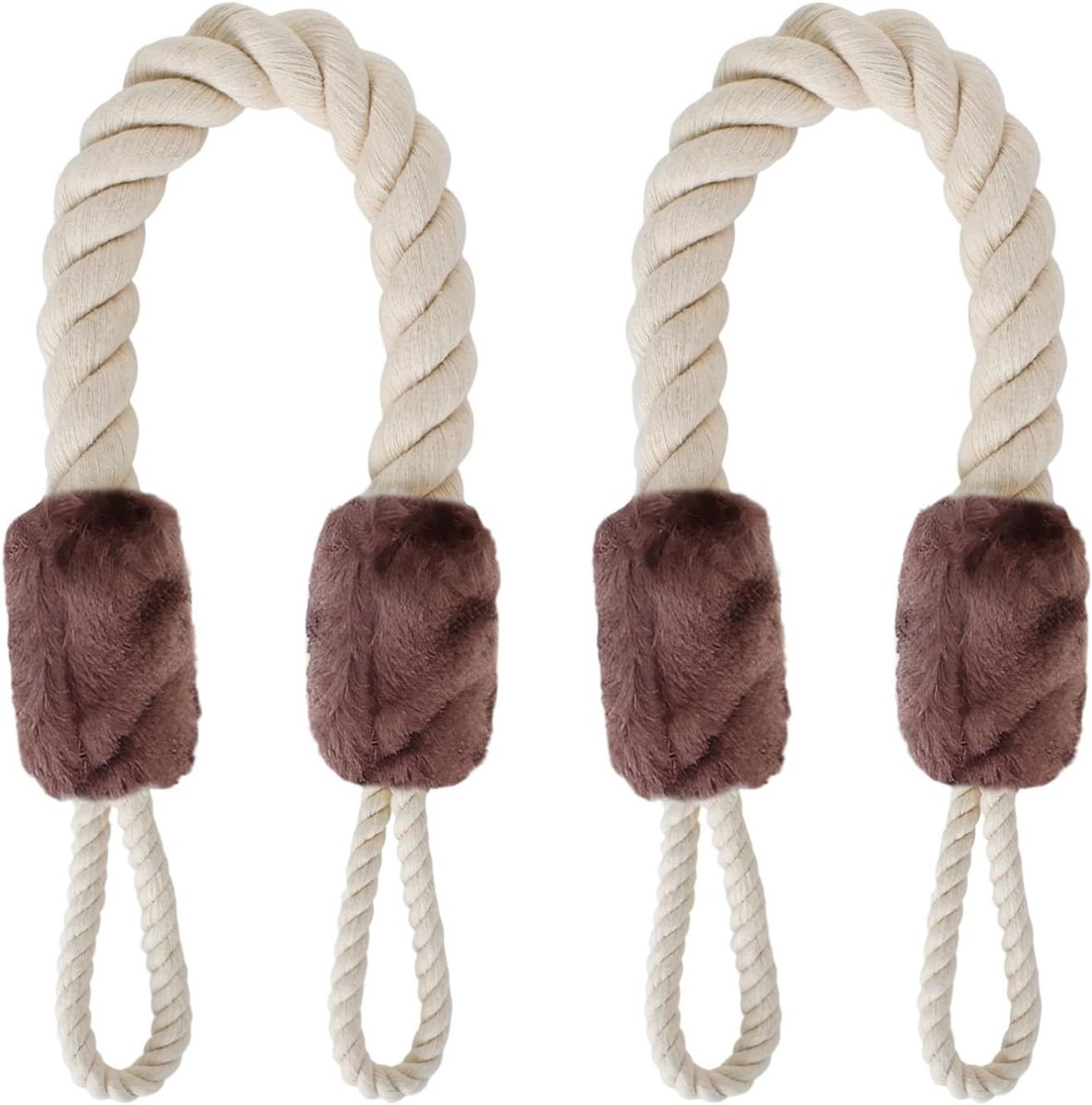 2x Veiligheidsdeurstoppers Katoenen Touw 60 cm - Kinder- en Huisdiervriendelijke Deurbeveiliging