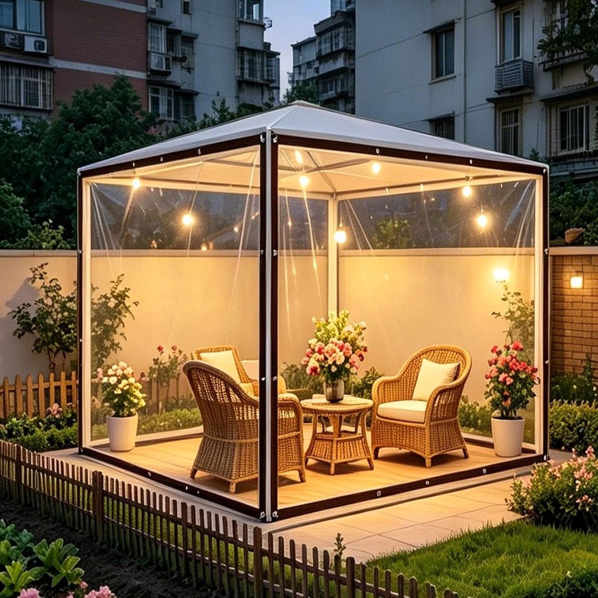Dekzeil Waterdicht - Beschermzeil Transparant - Buiten Beschermen - Extra Zwaar Robuust - 150x240 cm - Transparant