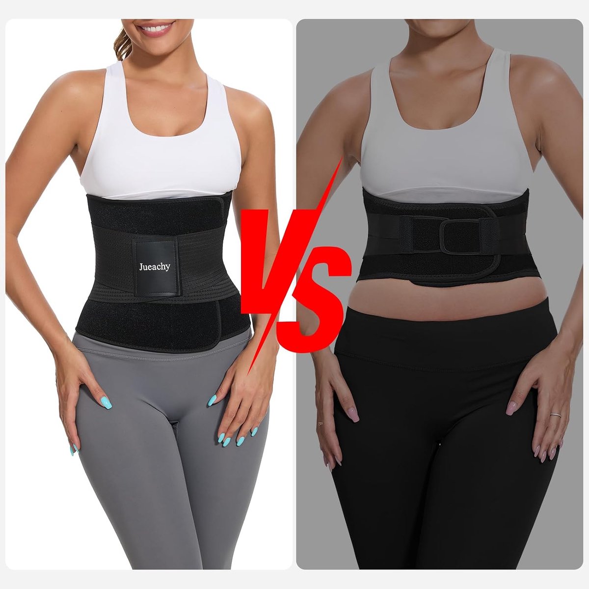 Taillentrainer dames workout: buikweggordel dames heren fitness riem verstelbaar - zweet taille trainer laag buikvet - afvallen tailletrainer taillevormer gemakkelijk schoon zwart