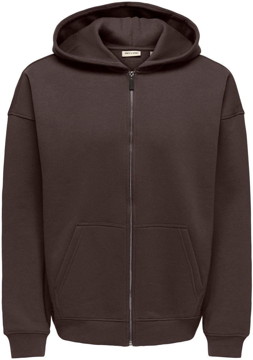 ONLY&SONS - ONSCERES OVZ ZIP HOODIE SWEAT NOOS - Heren - Sweaters
