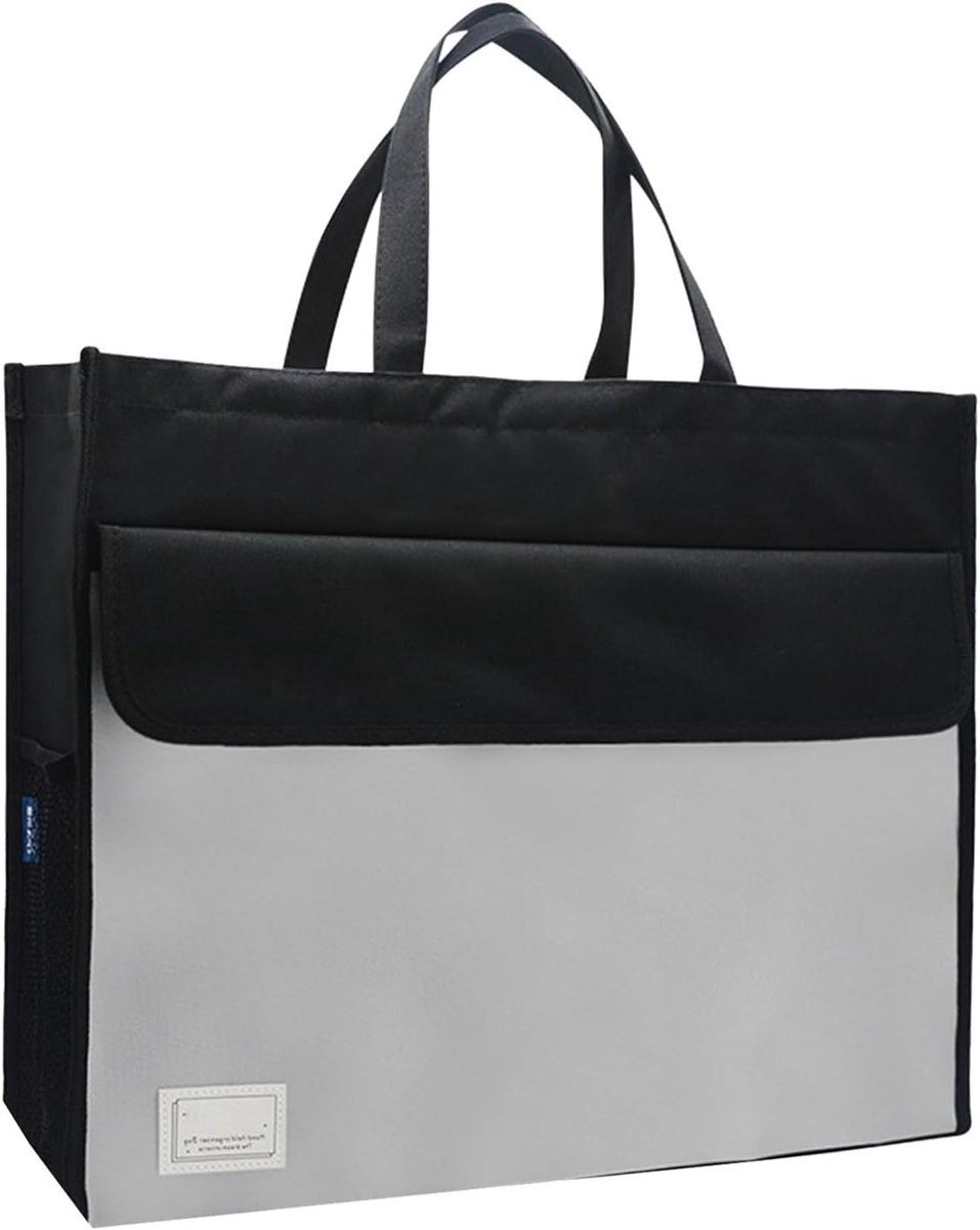 Documententas A3 - Bestandstas Organizer - Documenten Organiseren - Met Handvat - 48.5 x 12 x 38 cm - Zwart