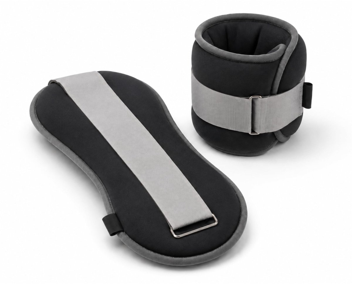 SnelShoppen - Gewichts Manchetten Set 0,3 kg/0,5 kg/0,75 kg/1 kg/1,5 kg/2 kg - Verstelbare Polsgewichten voor Thuisoefeningen, Fitness, Yoga, Cardio,