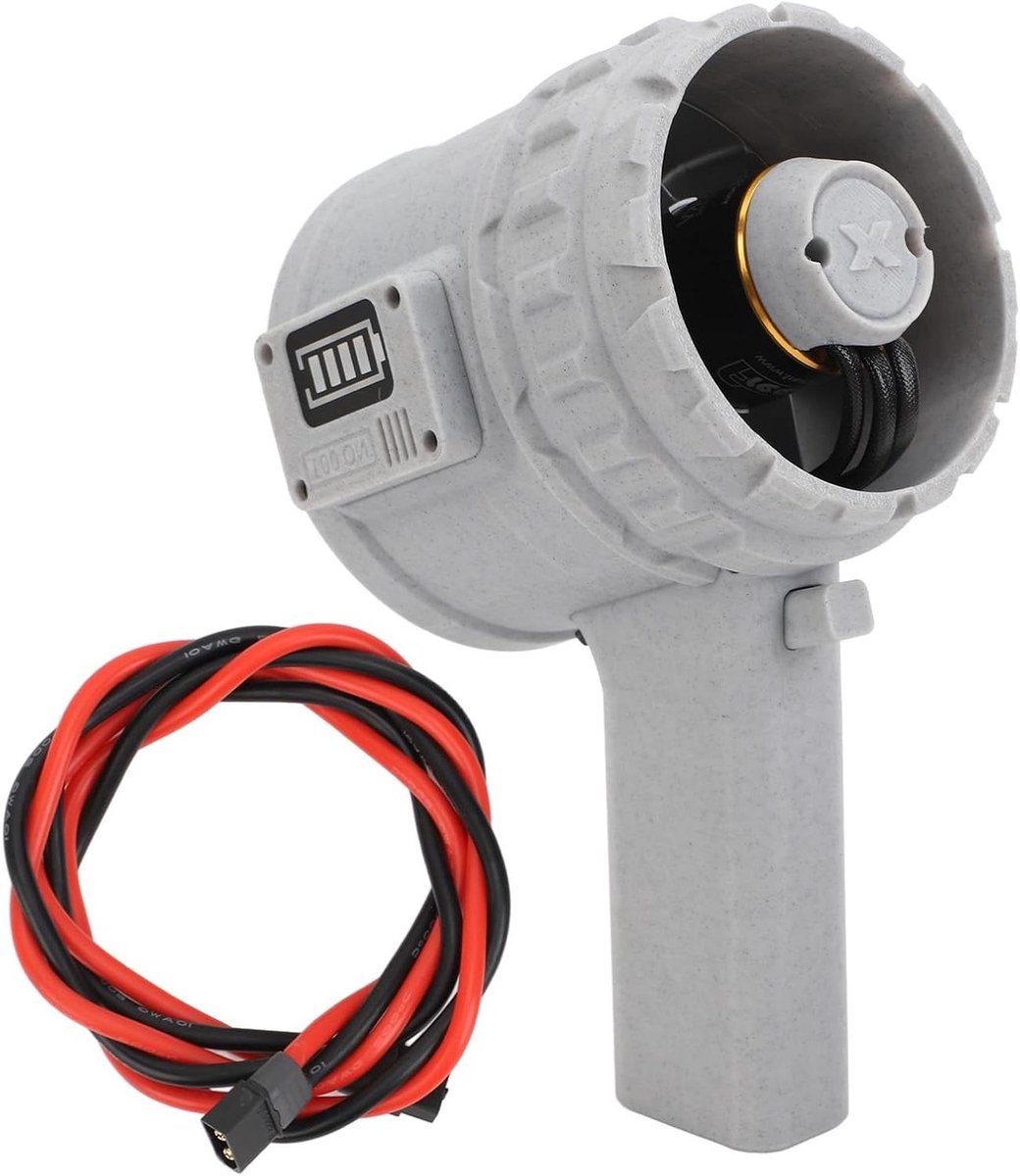Mini Bladblazer - Stofblazer Krachtig - Buiten Reinigen - 12 Bladen Ventilator - 5000g Stuwkracht - Zwart