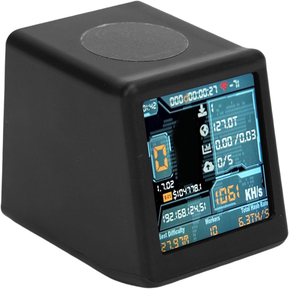 SnelShoppen - Bitcoin Lottery Miner met 1.54 Inch Display, 1060KH/s Hash Rate, Plug and Play, USB Voeding voor Thuisgebruik