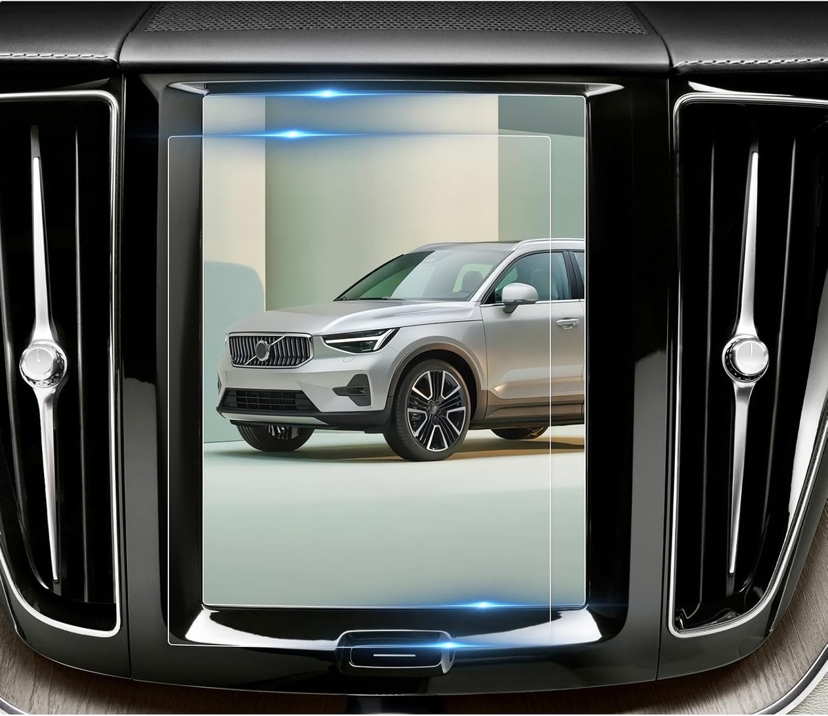 SnelShoppen - Navigatie Beschermfolie voor Volvo XC40 XC60 XC90 2018-2024 8.7 Inch GPS Schermbeschermer Film Scratch-Resistant 2 Stuks Accessoires