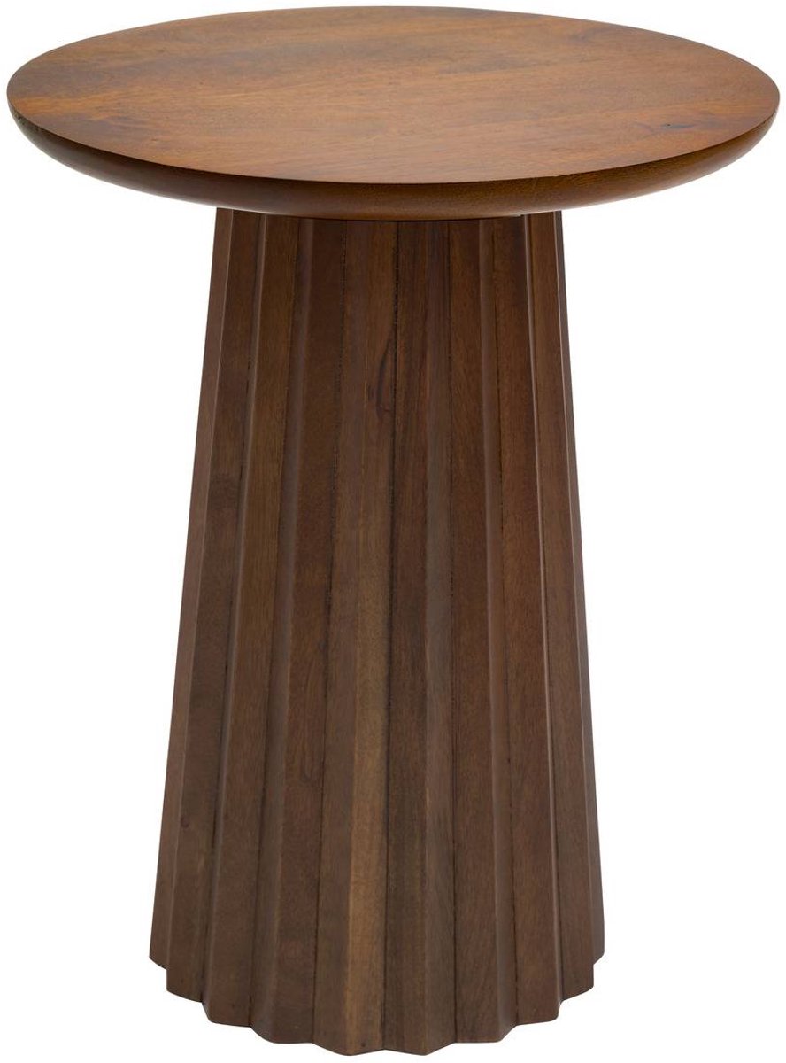Table d'appoint Shelty ronde D.38cm marron
