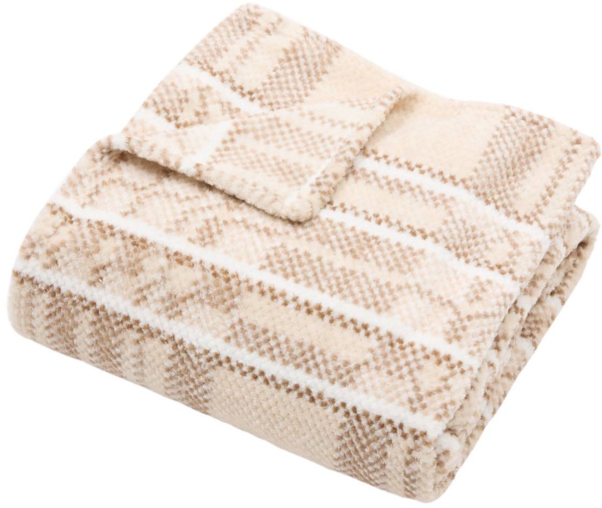 Atmosphera Créateur d'intérieur® Lary-plaid 130 x 170 cm Beige