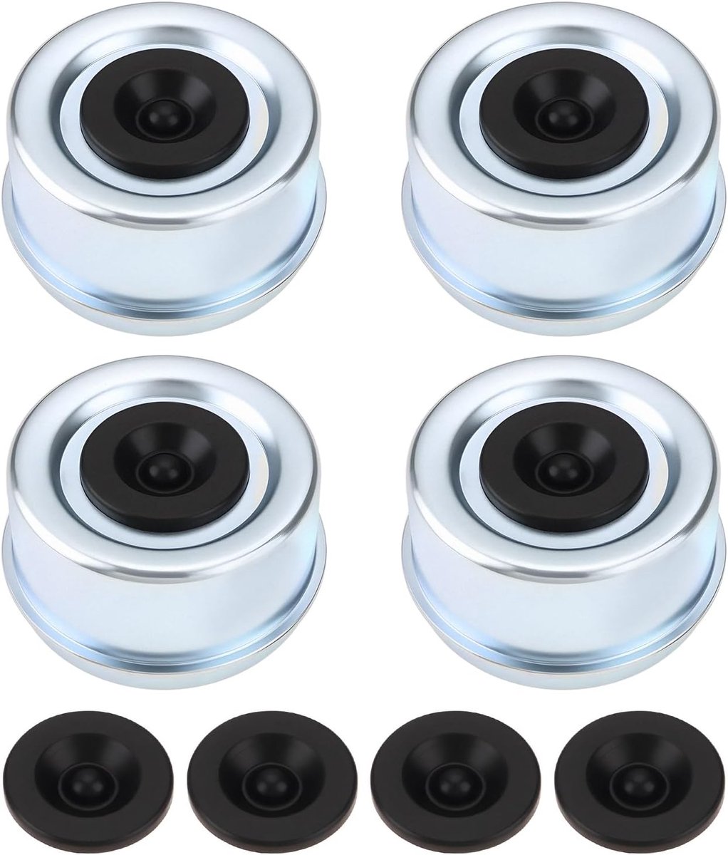 SnelShoppen - 4PCS 2.7 inch Trailer Aswiel Lager Stofkap Cup Geschikt voor Trailer Camper RV Boot - 69mm Buiten- en 67mm Binnen Diameter