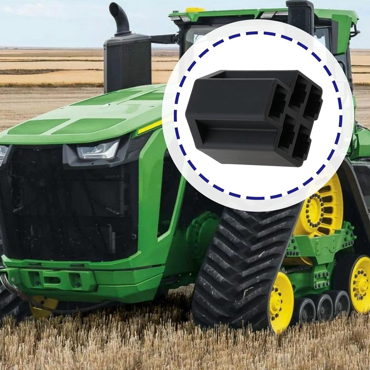 SnelShoppen - 2 Stuks Grasmaaier 5 Pin Sleutelschakelaar Aansluitset 33-350 M90206 Compatibel met John Deere Tuinmachines