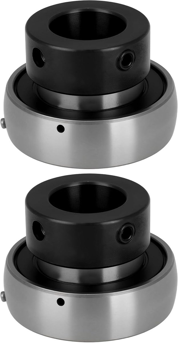 SnelShoppen - 2 Stuks SA204 Radiaal Inbouwlager 20mm ID x 47mm OD x 31mm Hoogte voor 20mm As - Hoogwaardige Lagertoevoegingen voor Mechanische Toepass