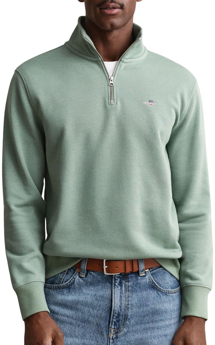 Gant Shield Half Zip Sweater Heren - Maat M