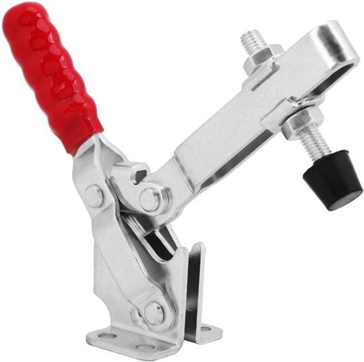 227kg verticale toggle clamp met snelle ontgrendeling, krachtige bevestigingscapaciteit en eenvoudige installatie, roestbehandeling inbegrepen